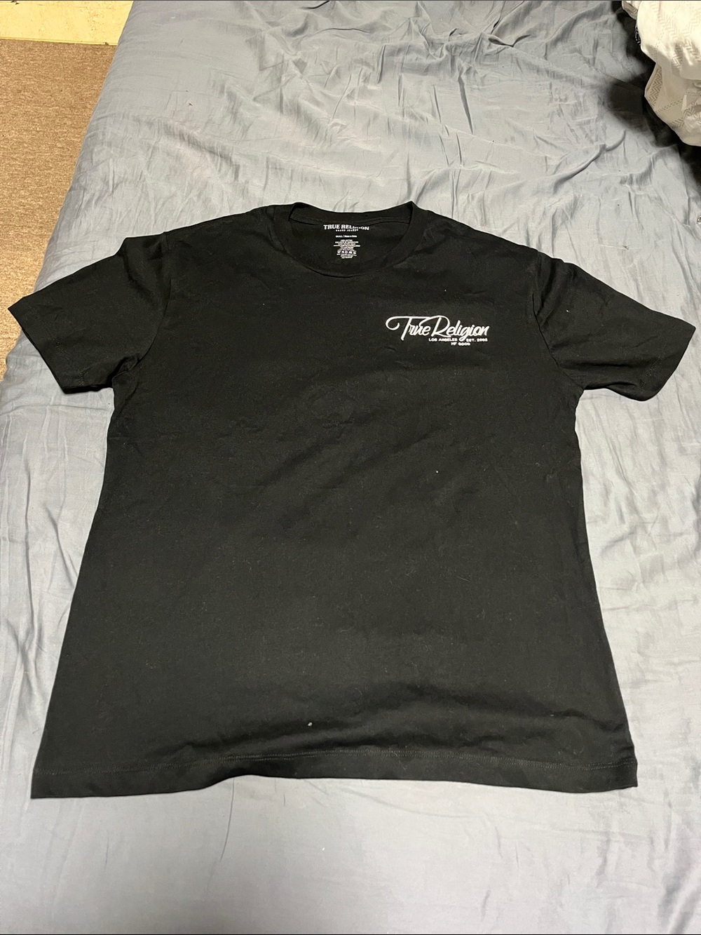 True Religion Black Short Sleeve Logo Tee - Men's
